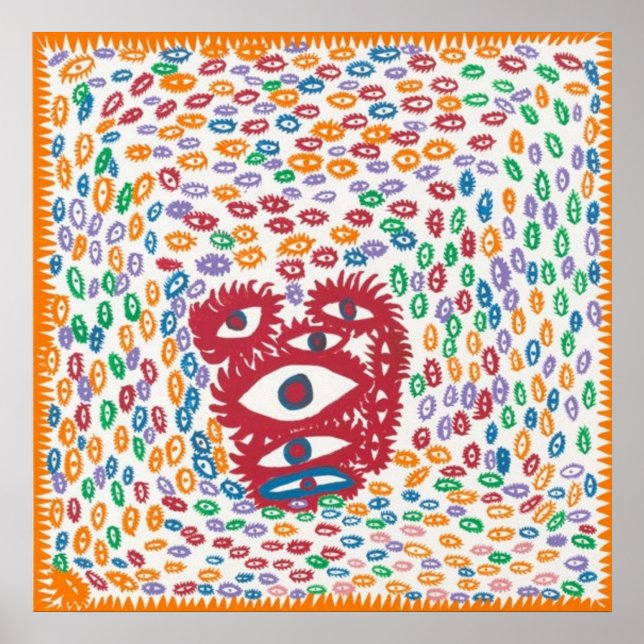 Yayoi Kusama Art 4 Poster (Front)
