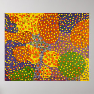 Yayoi Kusama art style Poster