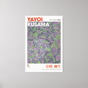 Yayoi Kusama Exhibition Poster, The Flowering Shin Canvas Print