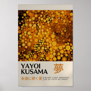 Yayoi Kusama Inspired Abstract Art Print