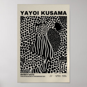 Yayoi Kusama Inspired Abstract Art Print