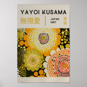 Yayoi Kusama Inspired Abstract Art Print 