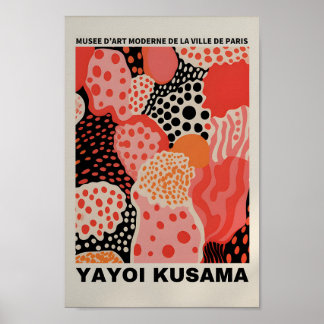 Yayoi Kusama Inspired Abstract Art Print