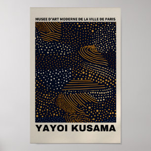 Yayoi Kusama Inspired Abstract Art Print
