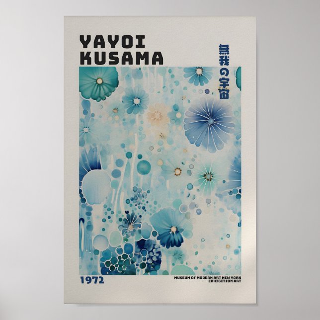 Yayoi Kusama Inspired Abstract Art Print (Front)
