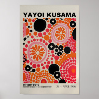 Yayoi Kusama Inspired Abstract Art Print 