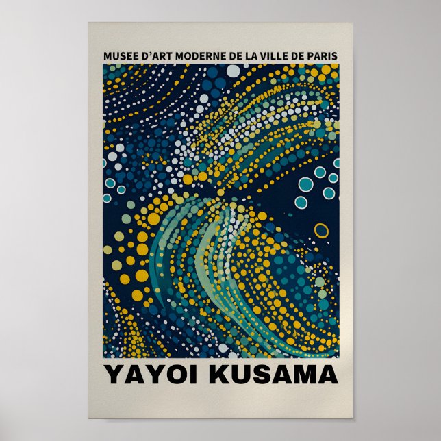 Yayoi Kusama Inspired Abstract Art Print (Front)
