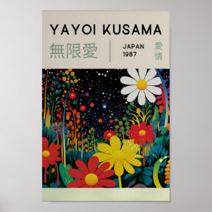 Yayoi Kusama Inspired Abstract Art Print