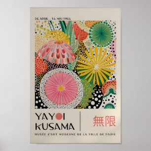 Yayoi Kusama Inspired Abstract Art Print