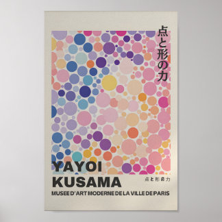 Yayoi Kusama Inspired Abstract Art Print 