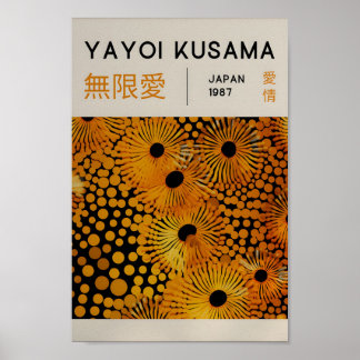 Yayoi Kusama Inspired Abstract Art Print 