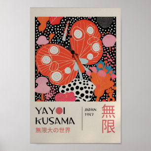 Yayoi Kusama Inspired Abstract Art Print