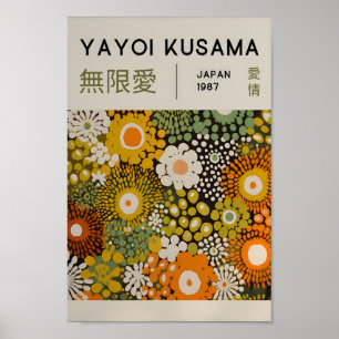 Yayoi Kusama Inspired Abstract Art Print
