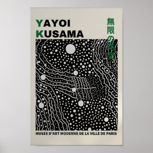 Yayoi Kusama Inspired Abstract Art Print