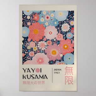 Yayoi Kusama Inspired Abstract Art Print
