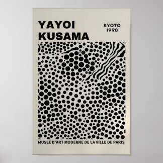 Yayoi Kusama Inspired Abstract Art Print