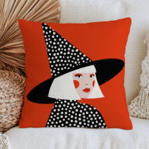 Yayoi Kusama Inspired Dotted Witch Girl Halloween