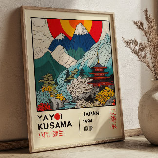 Yayoi Kusama Japan Scenery Retro Exhibition Poster