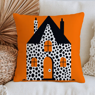 Yayoi Kusama Polka Dotted Haunted House Halloween Cushion