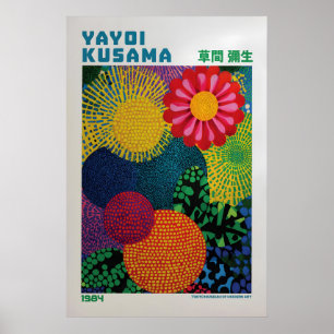 Yayoi Kusama Poster - Yayoi Kusama Inspired Floral