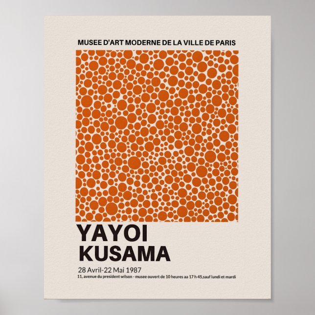 Yayoi Kusama Poster, Yayoi Kusama Print, Yayoi  Poster (Front)