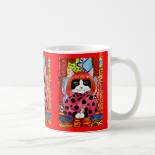 Yayoi Kusama tribute as Cute Cat mouse mug