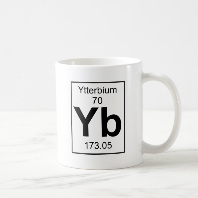 Yb - Ytterbium Coffee Mug (Right)