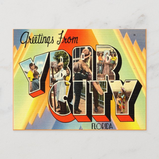 Ybor City Florida Tampa Postcard (Front)