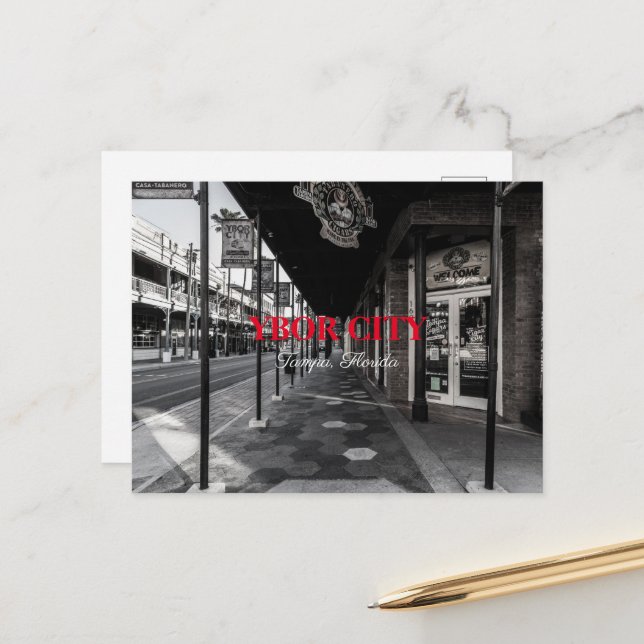 Ybor City  Postcard (Front/Back In Situ)