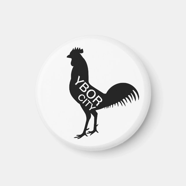 Ybor City Rooster Magnet (Front)