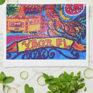 YBOR Florida Tea Towel