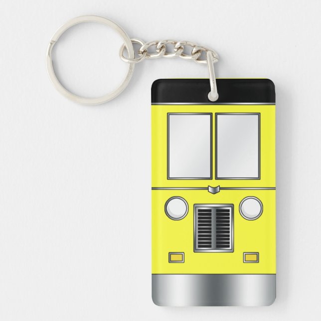 Ye Old Bus (Customisable colour) Key Ring (Front)