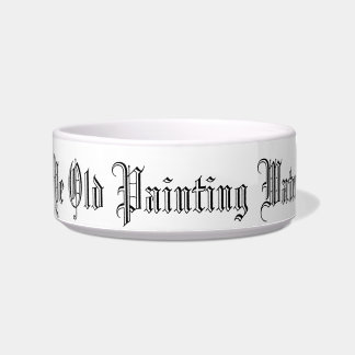 Ye Olde Painting Water Bowl by Maureen Girard.