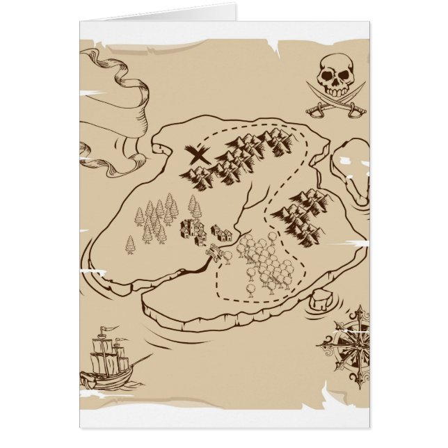 Ye Olde Pirate Treasure Map (Front)