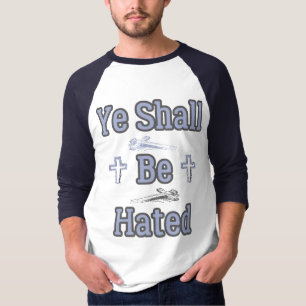 Ye Shall Be Hated Biblical Quote 3/4 Men's T-Shirt