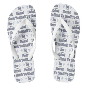 Ye Shall Be Hated Biblical Quote All-Over Flip Flops