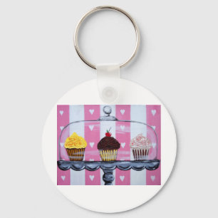 yea! cupcakes! key ring