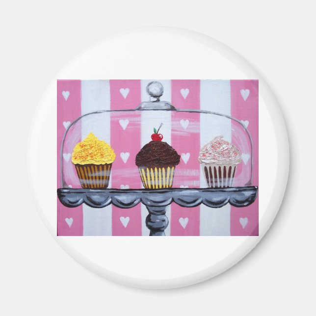 yea! cupcakes! magnet (Front)