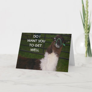 YEA! I WANT U TO GET WELL CARD