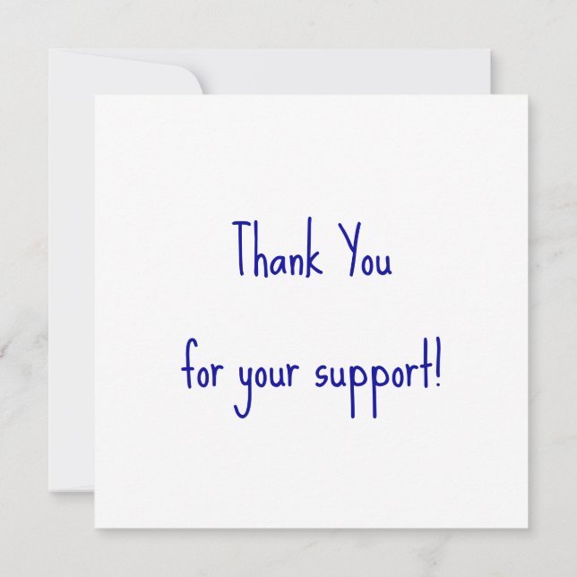 YEA YEA RFK 2024 Robert Kennedy RFK Jr Campaign Thank You Card (Back)