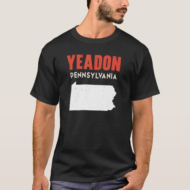 Yeadon Pennsylvania USA State America Travel T-Shirt (Front)