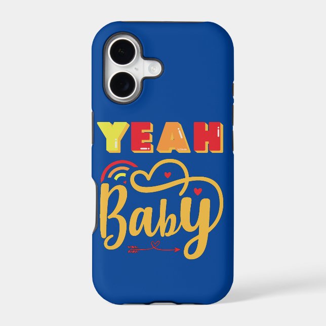 YEAH BABY funny typographic                        (Back)