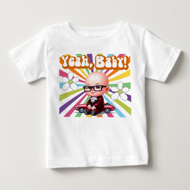 Yeah Baby Retro T-Shirt (Front)