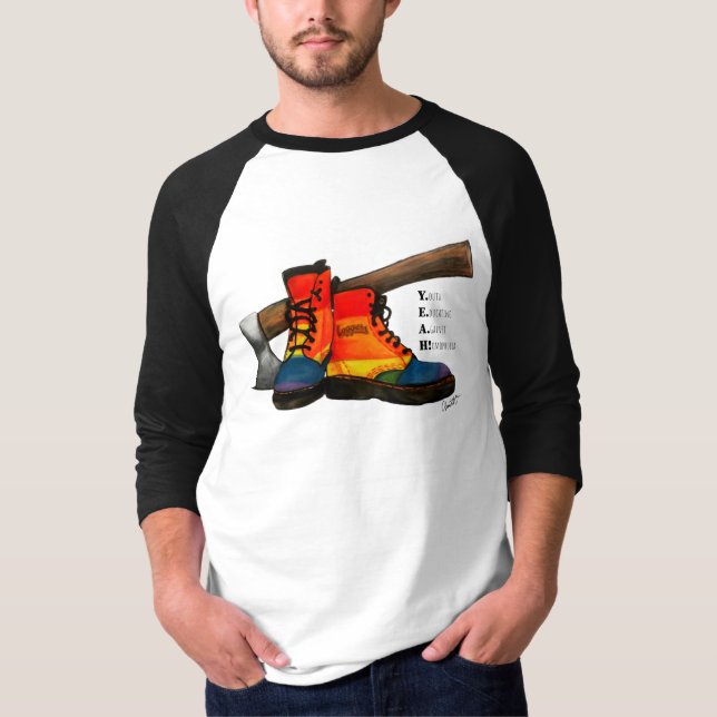 Yeah Club 3/4 Sleeve T-Shirt (Front)