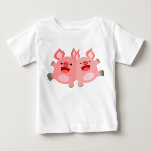 YEAH!! Cute Cartoon Pigs Baby T-Shirt