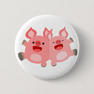 YEAH!! Cute Cartoon Pigs Button Badge