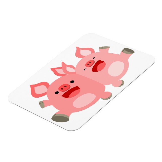 YEAH!! Cute Cartoon Pigs Flexible Magnet (Left Side)