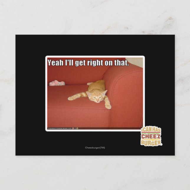 Yeah I'll get right on that. Postcard (Front)