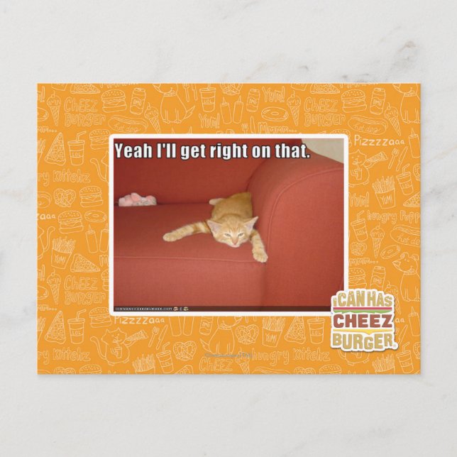 Yeah I'll get right on that. Postcard (Front)