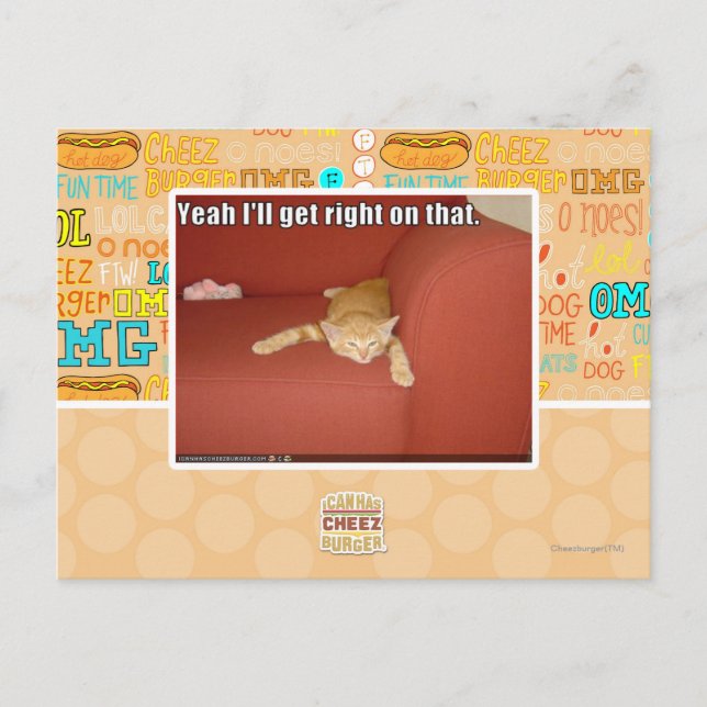 Yeah I'll get right on that. Postcard (Front)
